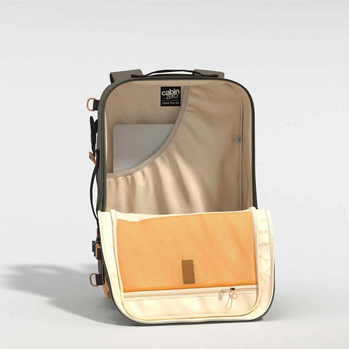 CabinZero Classic Plus Backpack 42L Hand Carry Luggage Travel Bag