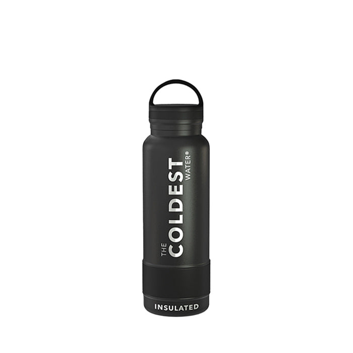 Insulated Water Bottle 21 Oz with Loop Lid The Coldest Water