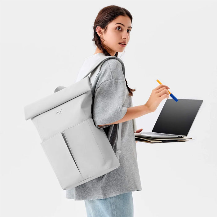 MaH Organizational Line Rolltop PU Backpack