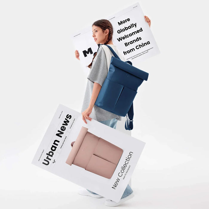 MaH Organizational Line Rolltop PU Backpack