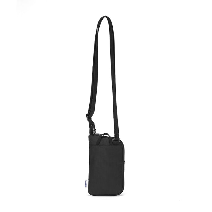 Portapacchi Bici Borsa A Tracolla Pacsafe GO Tech Antifurto Con Blocco RFID - Blu Costiero, Nylon Riciclato Anti Theft Crossbody Bag Amazon
