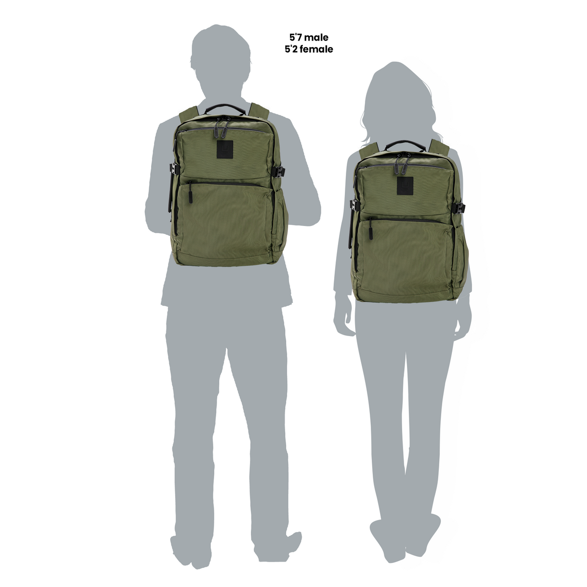 U Elements Uplight Daily 28L Lightweight Backpack - Custom Image