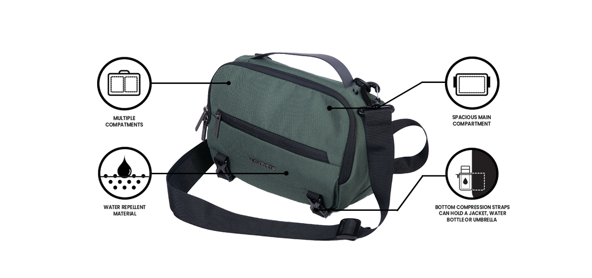 U Elements Switch Pro Multi-Carry Shoulder Bag - Custom Image